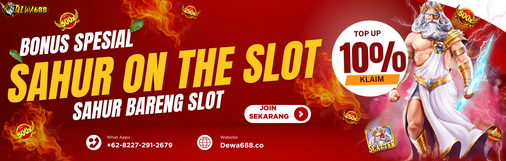 BONUS SAHUR ON THE SLOT 10%