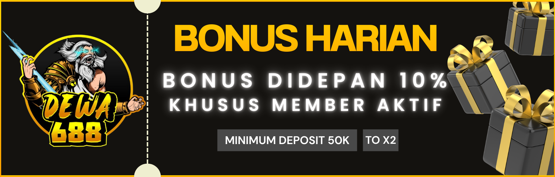 BONUS TOP UP HARIAN 10%