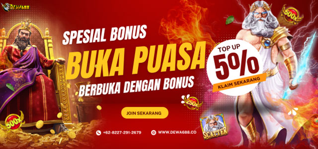 Bonus Buka Puasa 5% Khusus Bulan Puasa