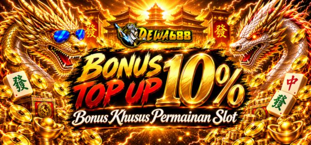 BONUS TOP UP HARIAN 10%